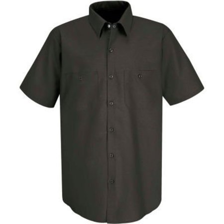 VF IMAGEWEAR Red Kap¬Æ Men's Industrial Work Shirt Short Sleeve Charcoal Long-2XL SP24 SP24CHSSLXXL